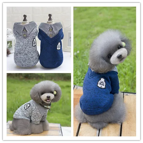 A109 2016 новинка зимний свитер с двумя ножками для собак теплая толстовка отворотом