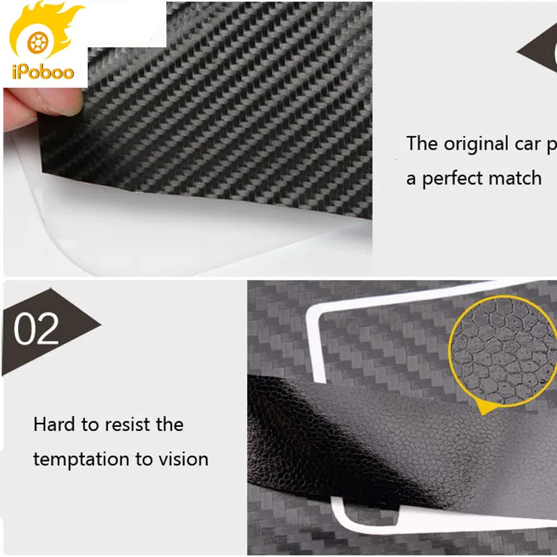 

Car-Styling Brand New Car Interior Center Console Color Change Carbon Fiber Molding Sticker Decals For Ford Mendeo