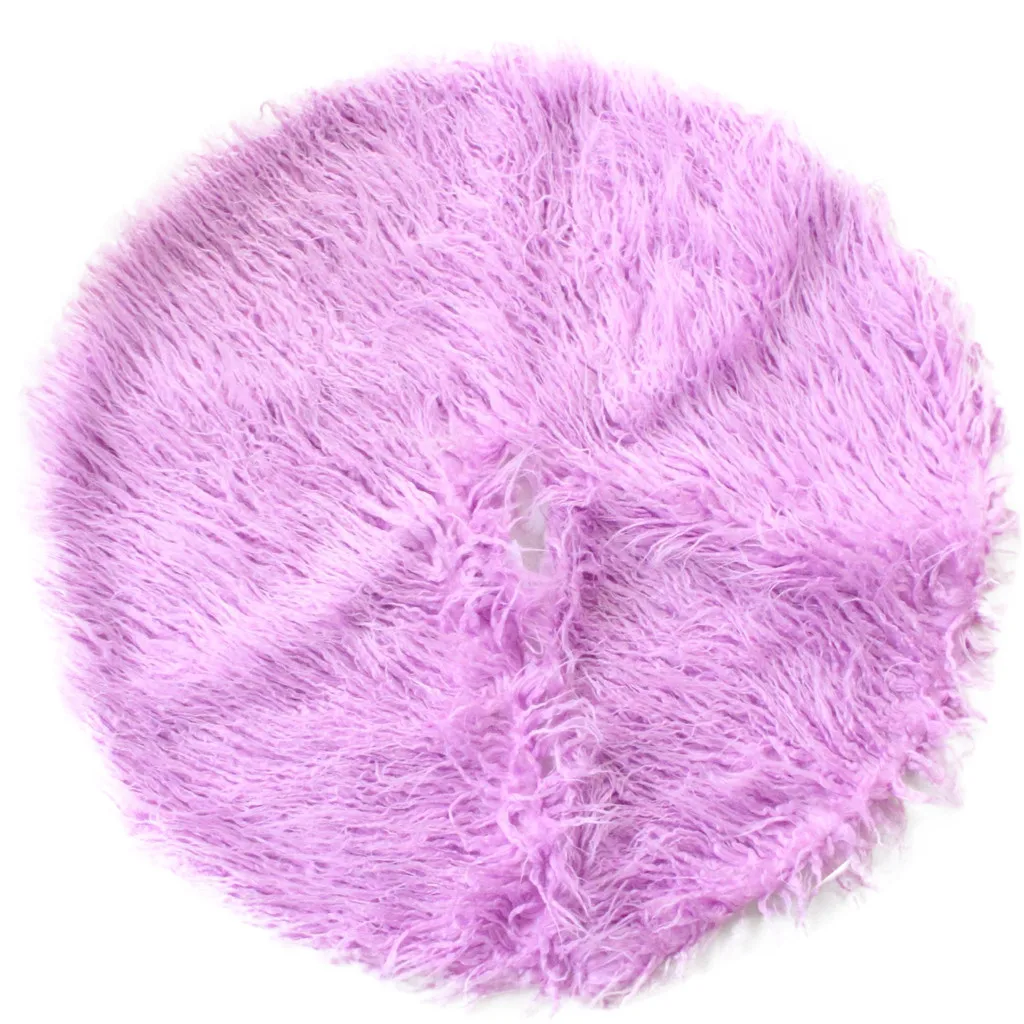 Purple ISHOWTIENDA Романтические Рождественские елочные украшения 75 см рождественские плюшевые длинные волосы Рождественская елка юбка Декор Рождественская елка - Цвет: Purple