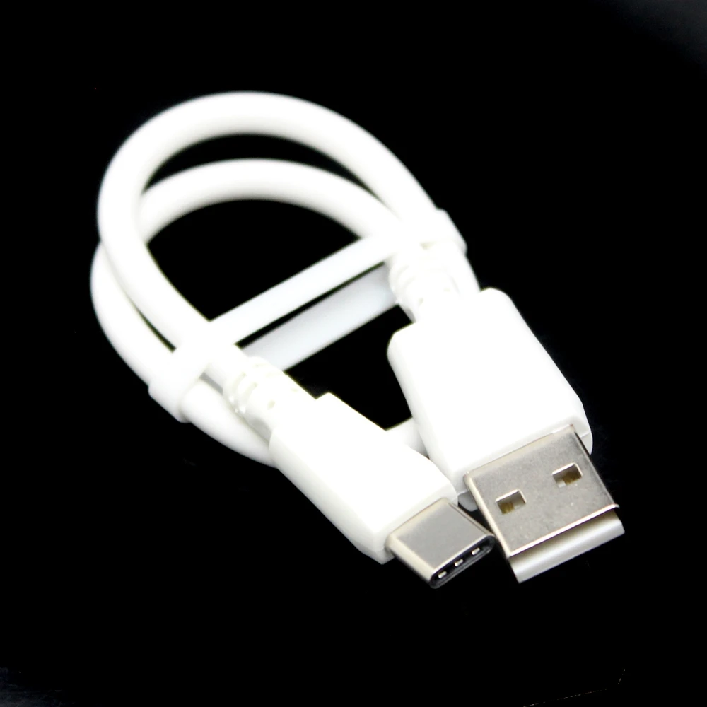 Черный и белый 25 см короткий кабель типа C для передачи данных USB 3 1 зарядный