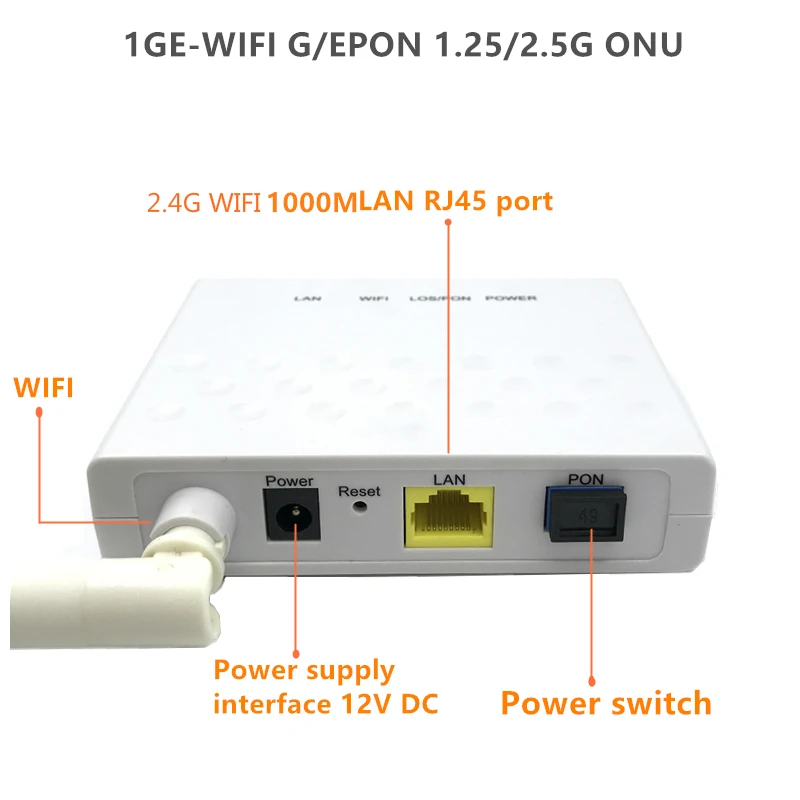 Волоконный трансивер 1GE WIFI E/GPON ONU FTTO регулятор света Cat один 1000M LAN порт OLT1.25/2 5G