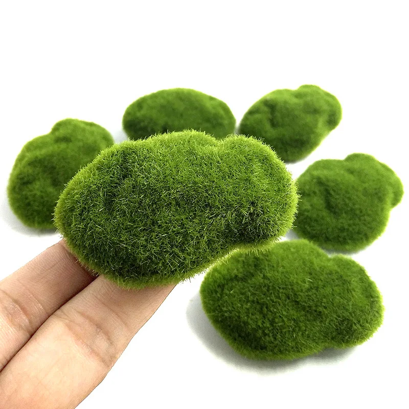 

1PC Artificial Grass Simulation Green Plant Miniature Figures Garden Decoration mini DIY fairy garden statue Craft Home Decor