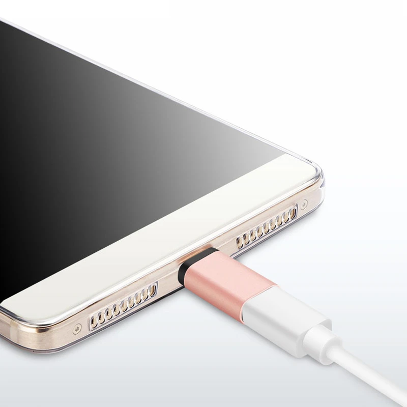 5 шт. Алюминиевый USB 3 1 Type C к Micro V8 адаптер конвертер для Samsung A3 A5 A7 2017 Letv Leeco Le Max 2/Pro/3/S3