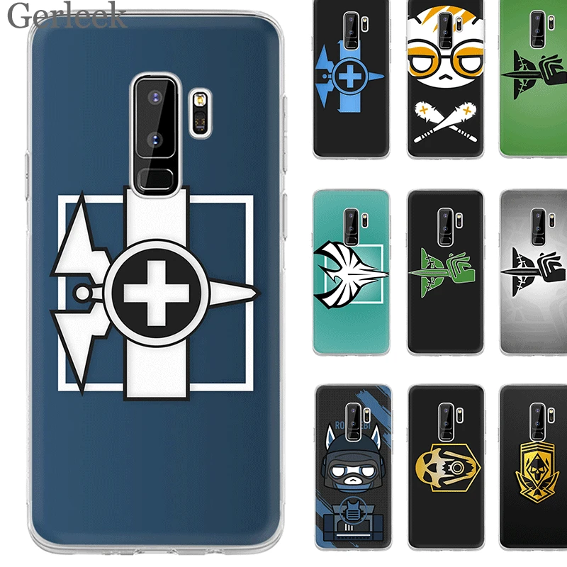 Чехол rainbow six siege для Samsung M10 M20 M30 M40 S6 S7 Edge S8 S9 S10 Plus S10e Note 8 9 10 милый