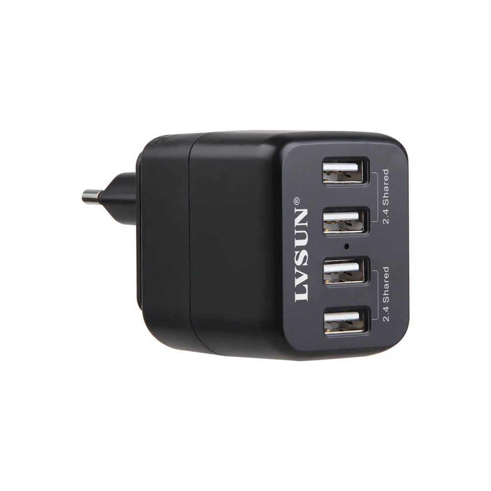 Udoli EU US UK AU KR штекер Универсальный 5 в 2.4A 4 порта USB настенное зарядное устройство