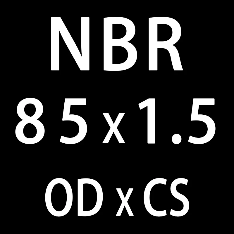 10 шт./лот резиновым кольцом черный NBR уплотнительное кольцо CS1.5mm OD55/60/65/70/75/80/85/90/95 мм уплотнительное кольцо нитрил прокладка масло шайба - Цвет: OD85mm