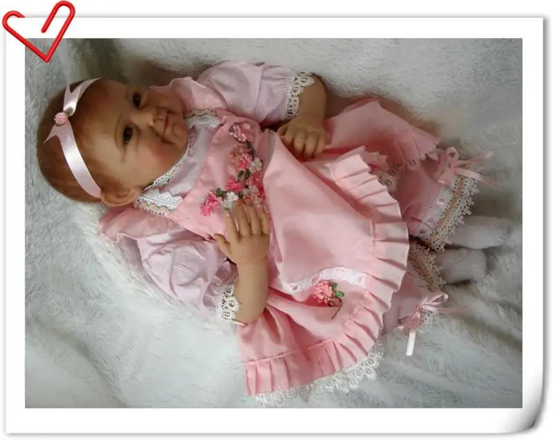 

2016 New 22" 55cm Doll Reborn Babies Dolls Baby Toys Real Life Baby Dolls Silicone Bebe Reborn for Kid Brinquedos Gift Juguetes