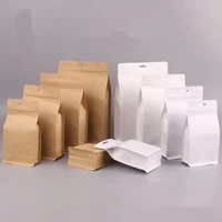 1000pcslot big stand up kraft paper food packaging bag aluminized pouch for food nuts cookie candy baking tea