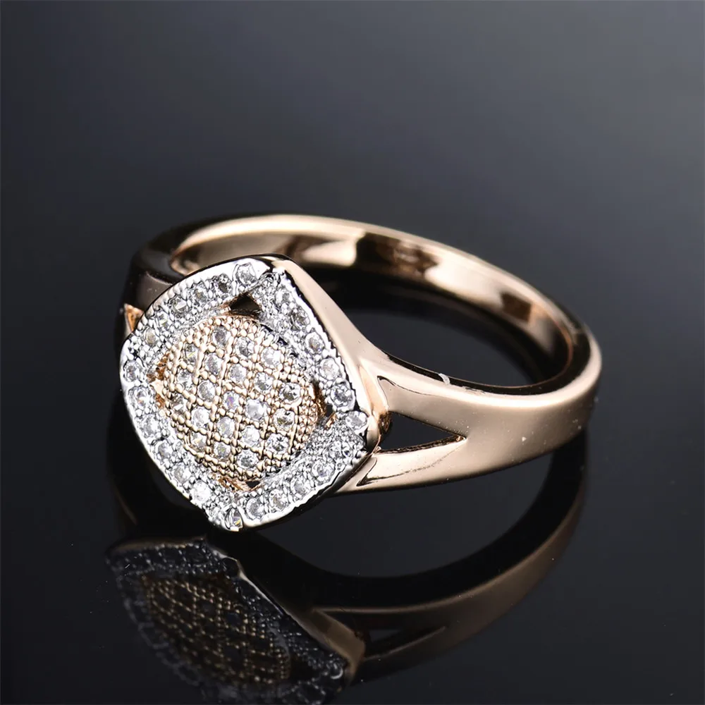 MOLIAM свадебные ювелирные изделия женские кольца золотого цвета роскошные