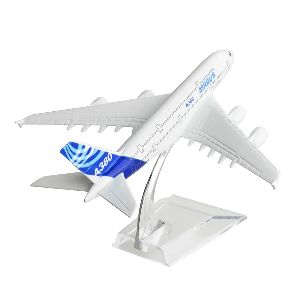 AIRBUS A380 16 см 15 металлические модельные украшения подарок на Рождество модель