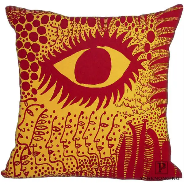 На Заказ Декоративная наволочка Yayoi Kusama квадратная на молнии наволочка лучший подарок 35X35,40x40,45x45 см(одна сторона) 180516-10 - Цвет: Square Pillowcases