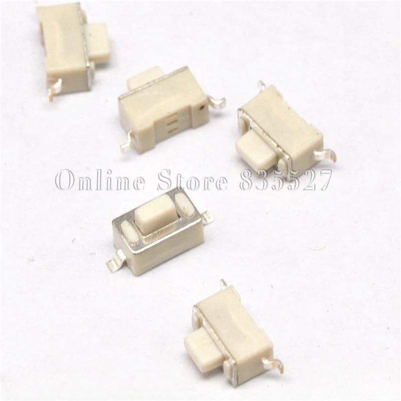 200 шт./лот 3*6*5 5 0 H белый сенсорный переключатель SMD Кнопка мм футы мини микро с