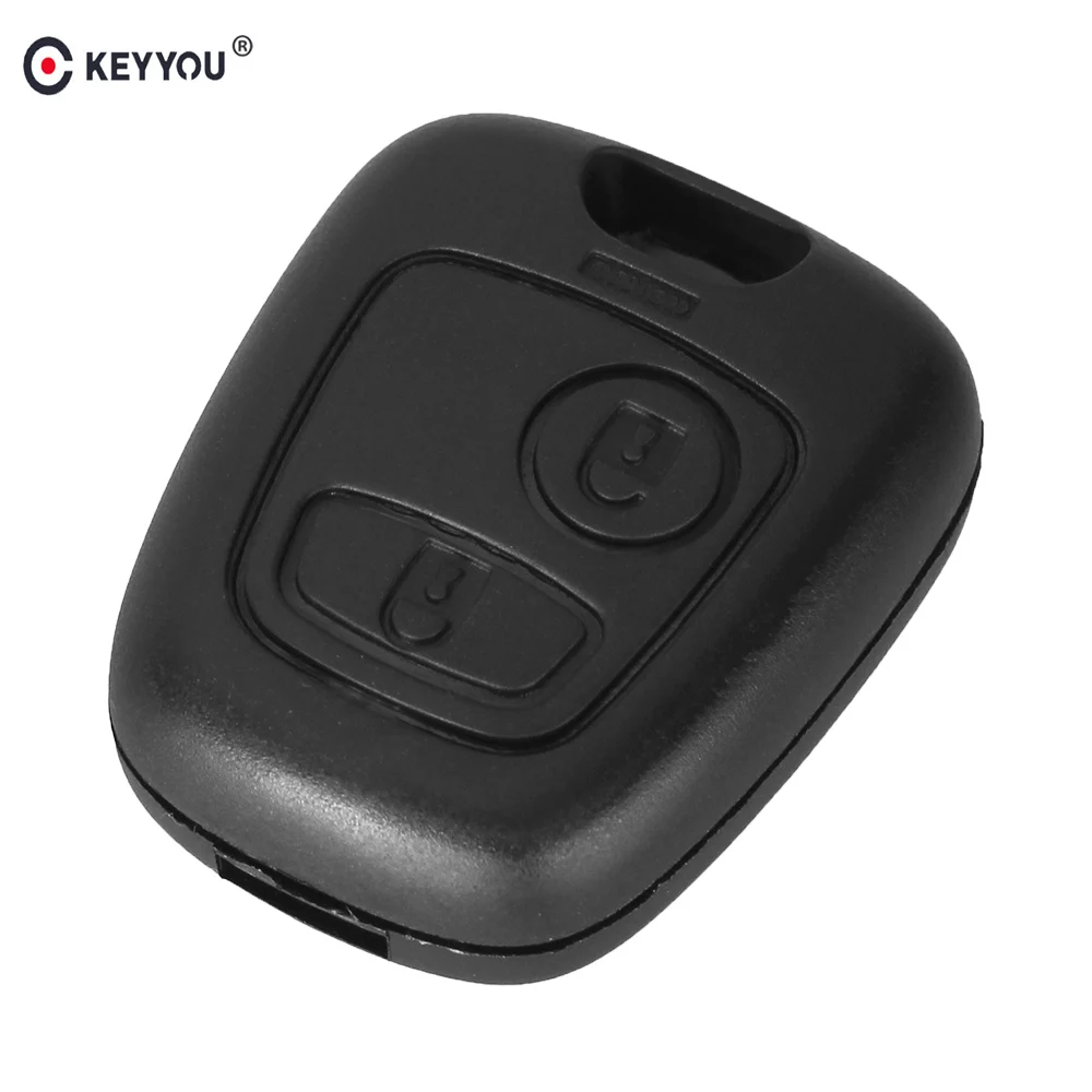 KEYYOU 20X 2 кнопки дистанционного ключа автомобиля оболочки Брелок чехол для Peugeot 206