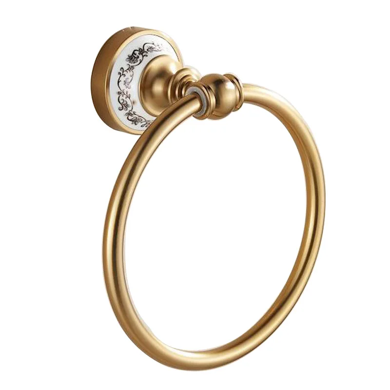 1 шт Европейский Стиль Алюминиевые бронзовые античные кольца для полотенец