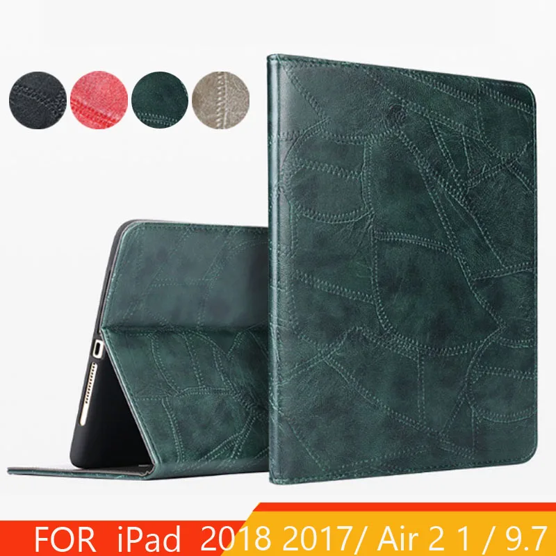 Чехол для нового Ipad 2017 2018 роскошный флип чехол Полная защита Авто Пробуждение сна