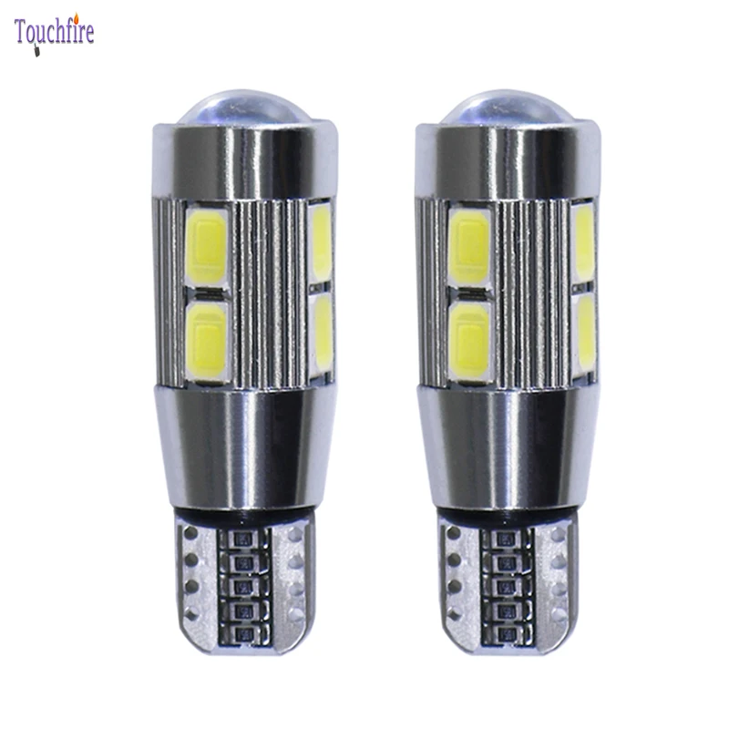 4PCS T10 LED Car Bulb Auto Canbus 194 W5W 5630SMD 10 Error Free Dome Signal Plate Clearance Light Dropshipping For Ford/Audi | Освещение