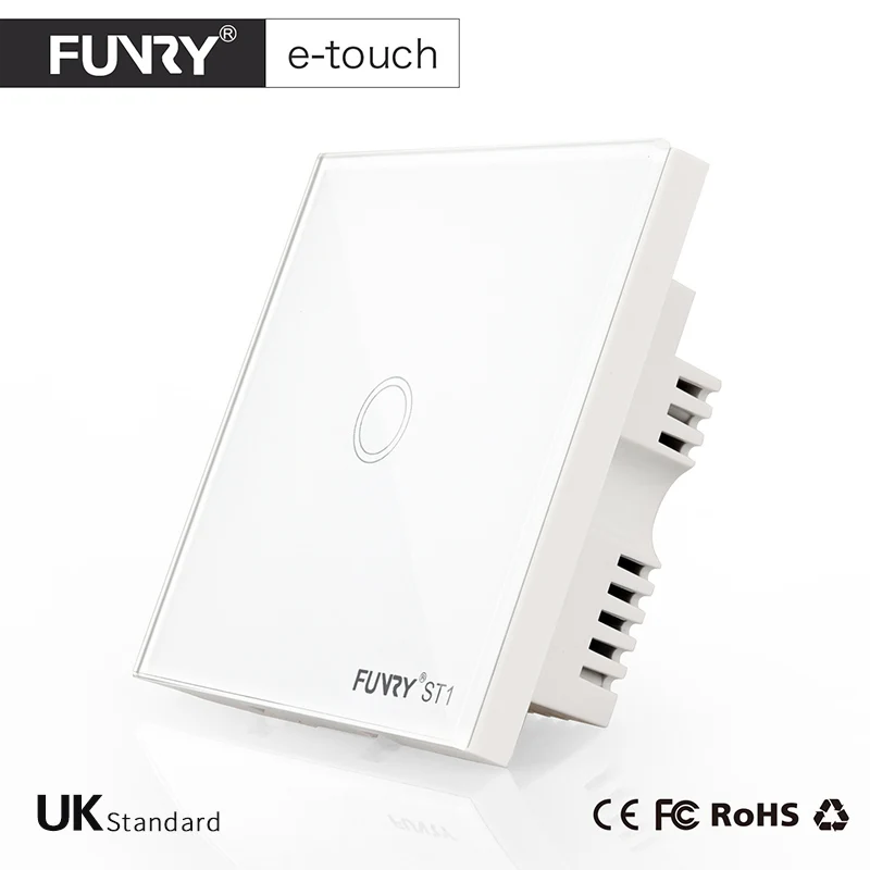Funry Великобритании Стандартный st1 настенный выключатель света 1 Gang Путь