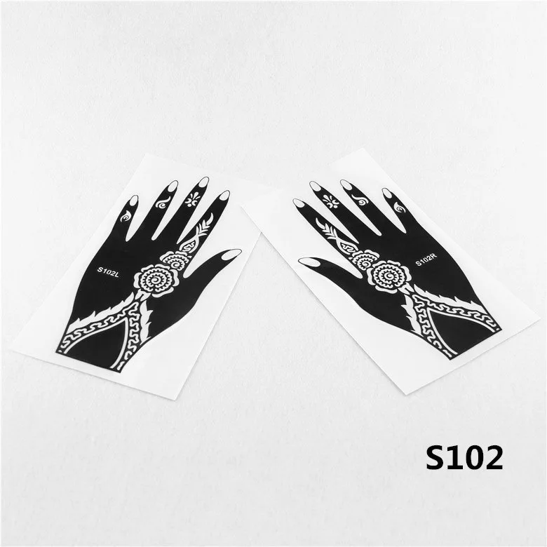 2 шт./лот хна татуировки женские индийская паста руки тело лицо окрашенные