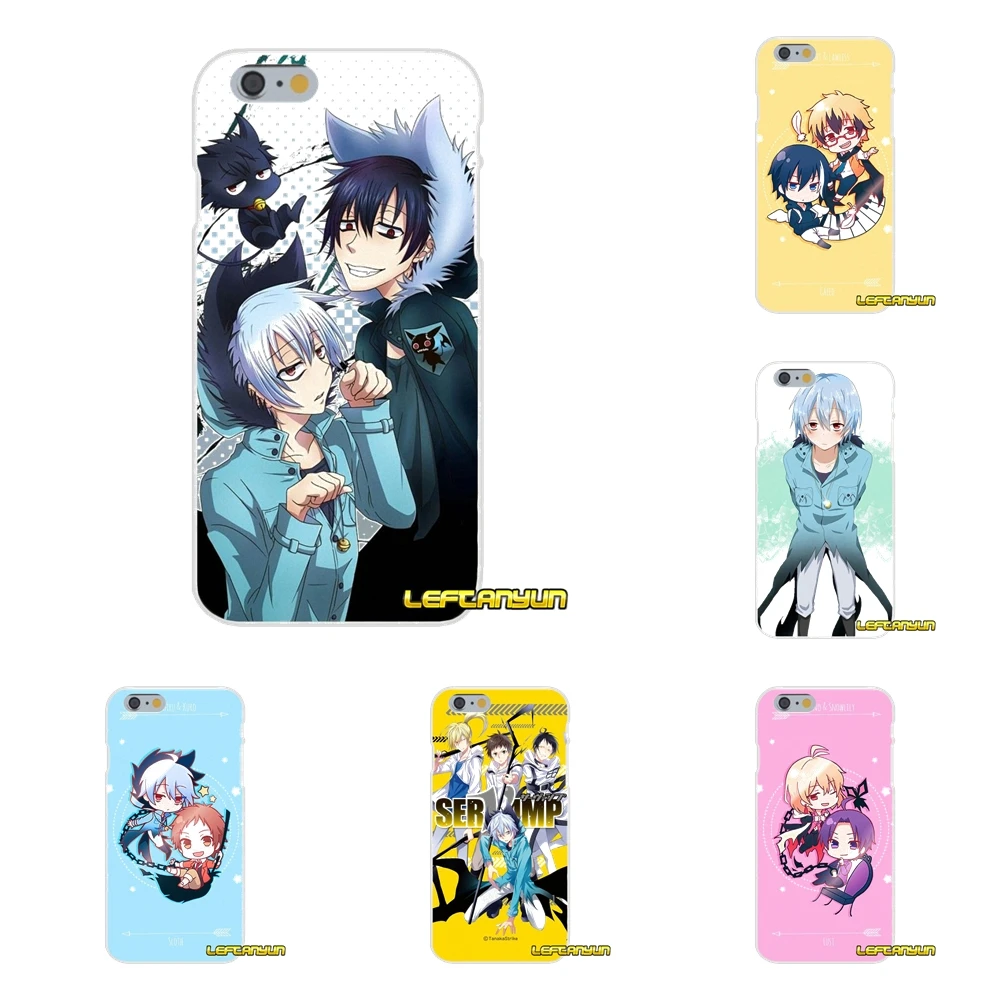 Аниме servamp Kuro Kun аксессуары для телефона Чехлы iPhone X 4 4S 5 5S 5C SE 6 6S 7 8