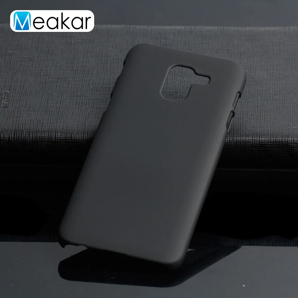Coque 5.5For samsung Galaxy J6 чехол для samsung Galaxy J6 Sm J600 J600F Sm-J600 Sm-J600F телефона чехол-лента на заднюю панель - Цвет: Black