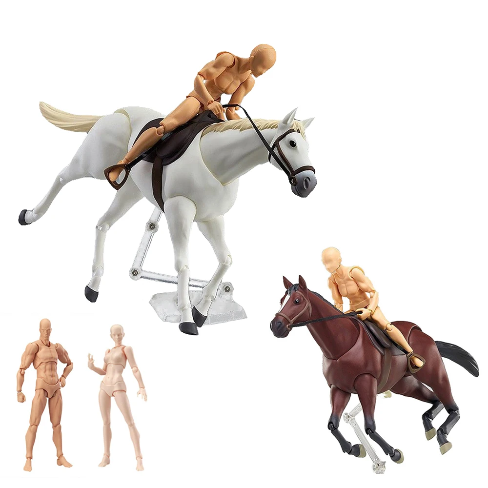 Figma Аниме Archetype He She Kun Chan Подвижная кукла, фигурка Коллекционная, шарниры, мужской и женский ферритовый 14,5 см