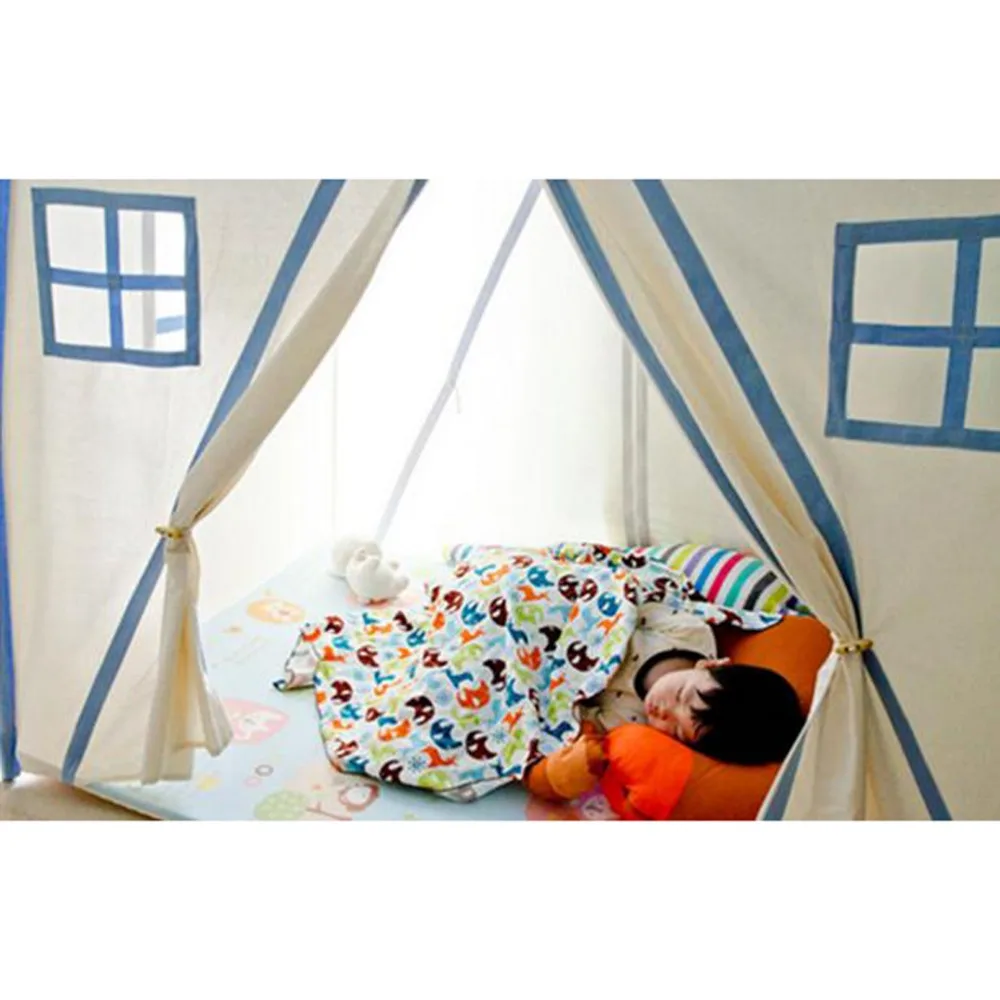 Free Love @ Новый дизайн детская игровая комната синего цвета детский игровой домик