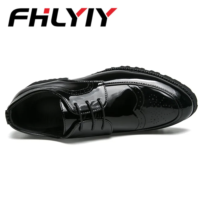 Italy Fashion Patent Leather Oxford Shoes For Men Dress Formal Pointed Toe Business Wedding Gold Zapatos Hombre | Обувь
