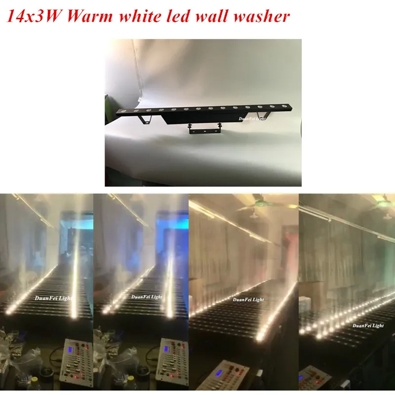 4 lights Disco dmx led wall washer 14x3w warm white color light bar dj show disco | Освещение