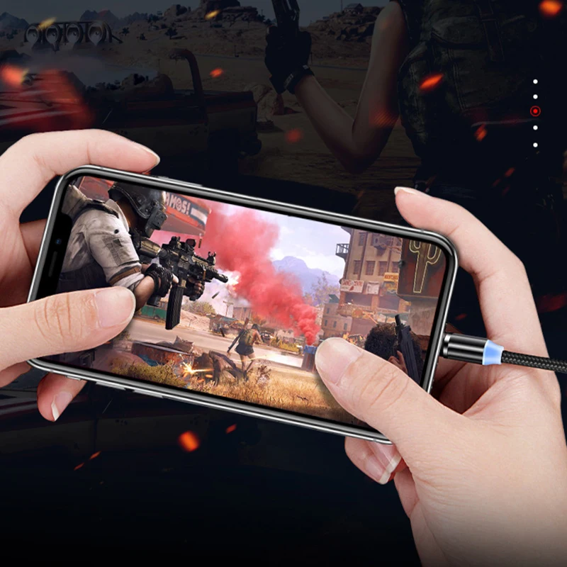 MOOJECAL магнитный кабель магнитная зарядка usb-кабель Для Xiaomi Redmi Samsung s9 Магнит зарядное устройство Для iPhone XS X XR 8 7