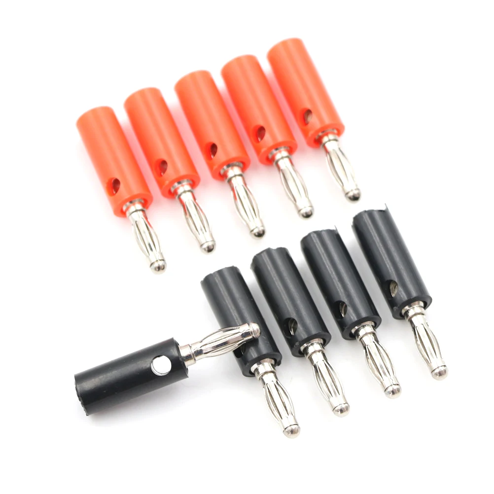 

5PCS Audio Speaker Screw Banana Gold Plate Plugs Connectors 4cm*0.8cm*0.4cm