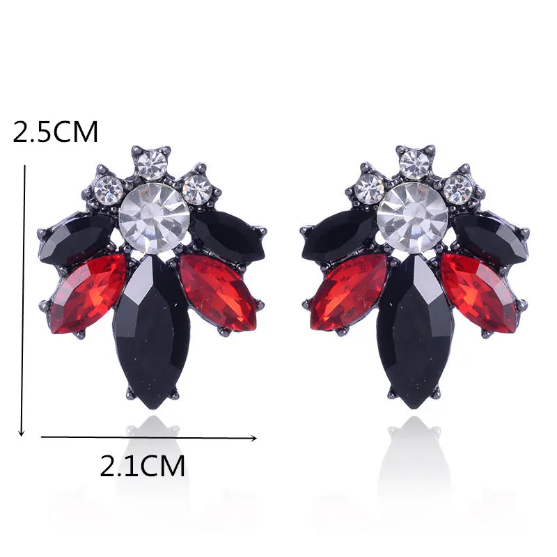 LUBOV винтажные античные золотые прозрачные стразы серьги для женщин Bijoux Brincos женский Рождественский подарок