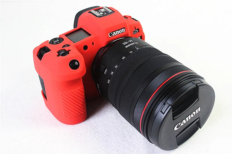 Хорошая мягкая сумка для камеры, силиконовый чехол для Canon EOS R, резиновый чехол для камеры, защитный чехол для тела+ закаленное стекло, подарок