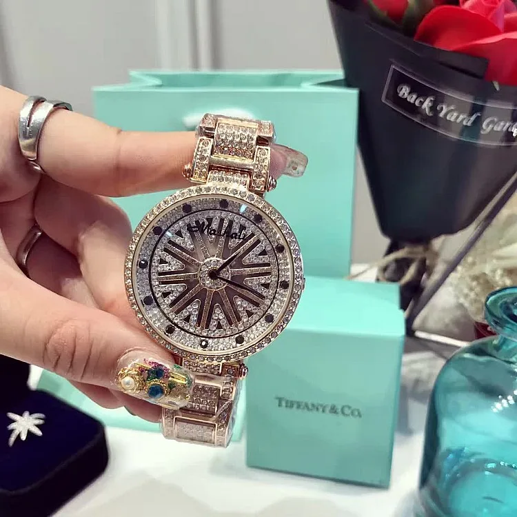 Женские часы из нержавеющей стали Mashali новые стильные кварцевые с блестящим