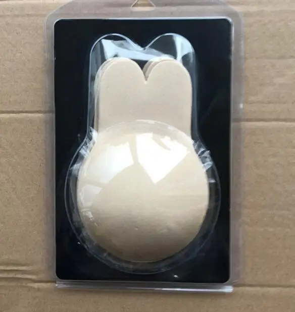 Rabbit Lift Up Bra Plus Size Sexy Leopard Breast Covers Push Up Strapless Bra Silicone Adhesive Chest Stickers Breast Tape