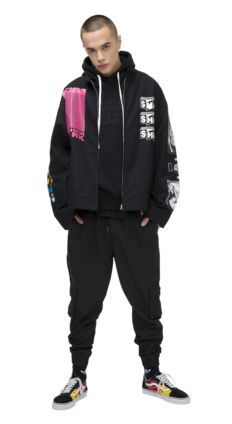 VIISHOW мужские куртки, Брендовые куртки с принтом граффити, Chaqueta Hombre, уличная одежда, мужские куртки и пальто, кардиган, JC1172191