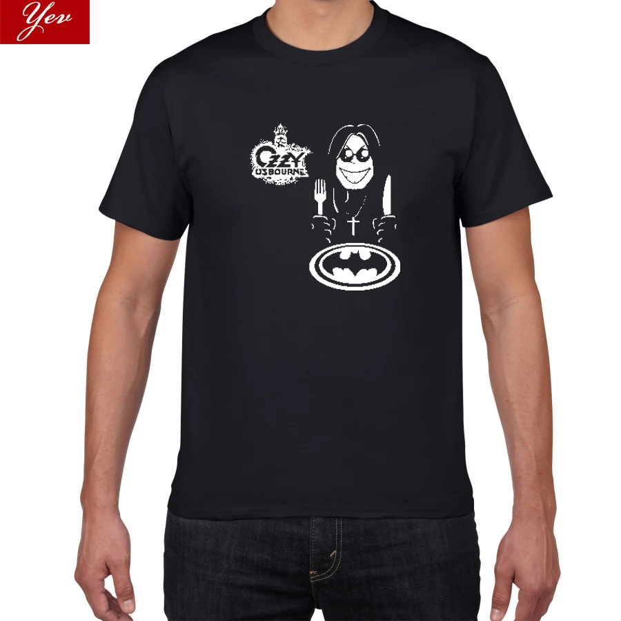 Ozzy osborn Earth band Футболка мужская черная Sabbath крутая футболка мужская великая Ozz хлопок Повседневная металлическая полоса размера плюс футболки