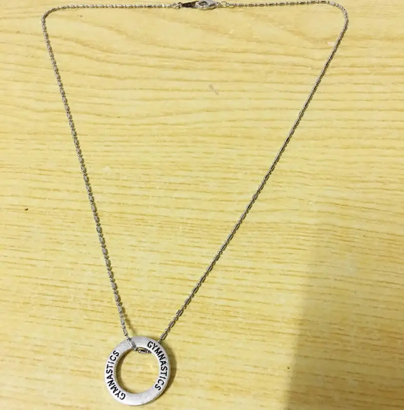 2 шт ожерелье с гимнастикой спортивный зал игроков гимнастки любителей подарок
