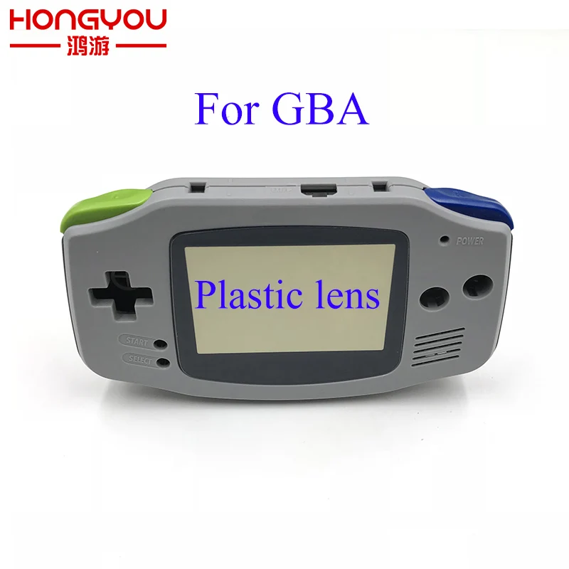 gray Сменный светящийся Прозрачный чехол для nintendo GBA, чехол для Gameboy Advance, кнопки, отвертка - Цвет: gray