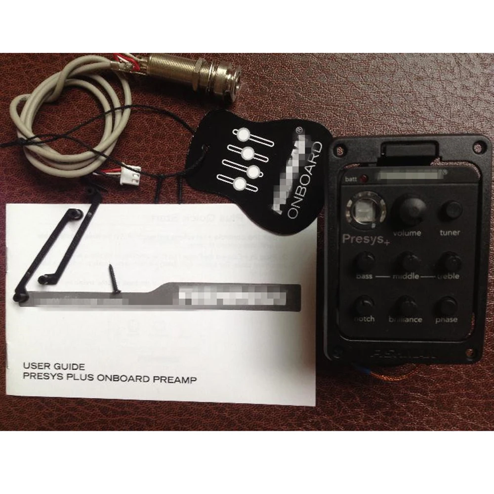 10pcs/lot OEM New Acoustic Guitar Pickups Parts PRESYS+ Onboard Guitarra Preamp/EQ WithTuner LED Accessories | Спорт и развлечения