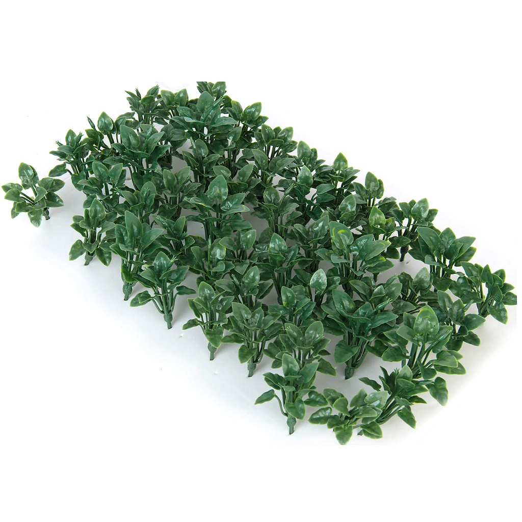 50pcs Plastic Railway Landscape Model Ground Cover Grass with Heart-Shaped Leaves | Игрушки и хобби