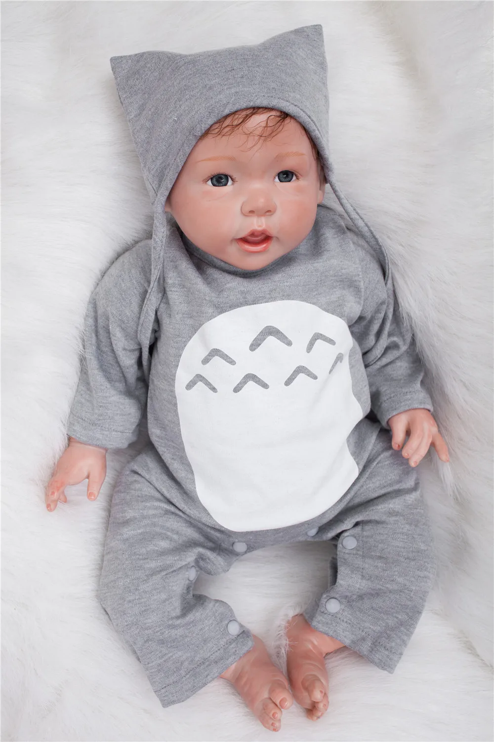 50 см кукла новорожденные младенцы силиконовые куклы Реалистичная ткань тело bebe