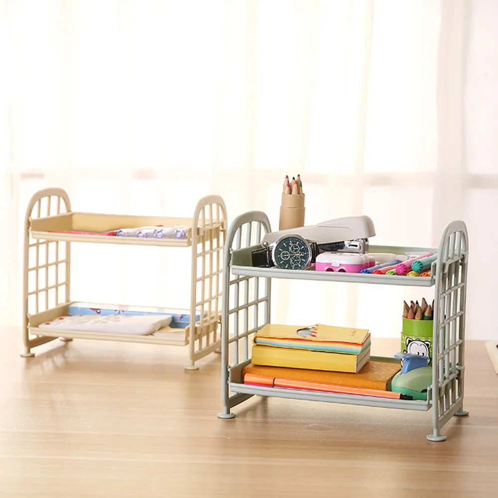 Стеллаж для хранения двойной LayersKitchen органайзер ванной комнаты стоячий Тип Comestic