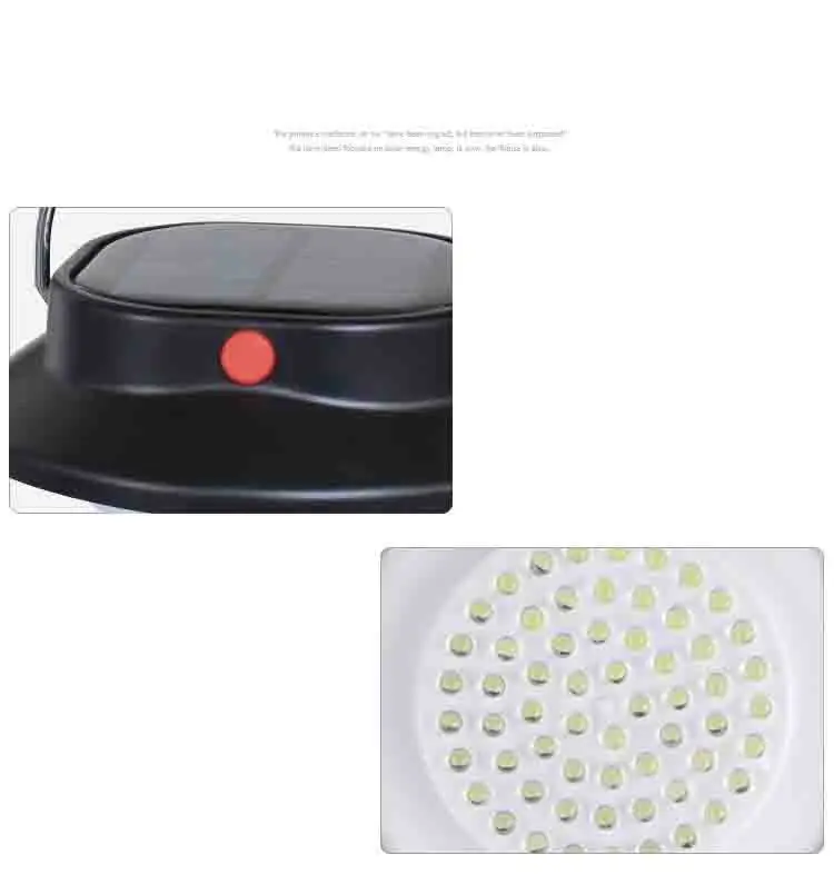 TAMPROAD Солнечный свет кемпинг 60LED портативный Пешие прогулки Рыбалка Палатка Фонарь свет Открытый Водонепроницаемый аварийный светильник USB Перезаряжаемый