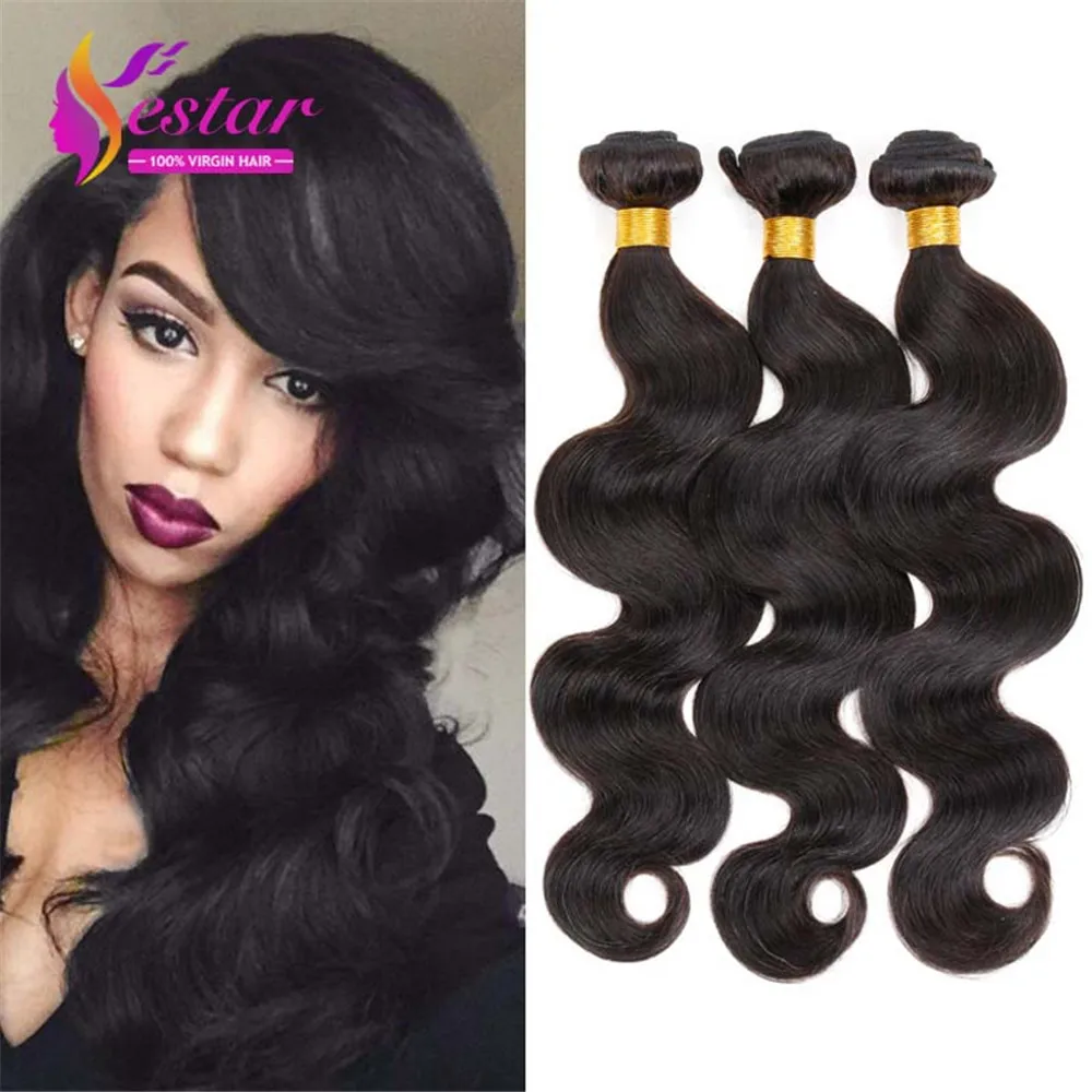 Soul Queen Продукт Волос Индийский Объемная Волна 3 Связки Необработанные 7А