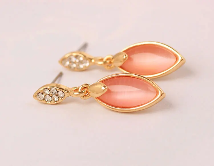 Drop shape earrings set with Austrian crystal lab-created for Woman Acrylic Stud Earrings Fashion Jewelry LQE0353 | Украшения и
