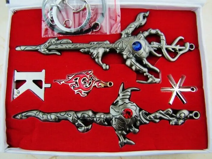 Японское аниме Проект K Исана Яширо ятогами Куро Неко цепочки для ключей