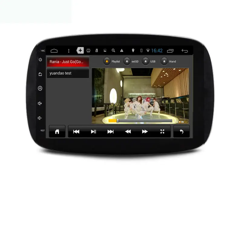 Aoluoya IPS RAM 2 ГБ + 32 Android 7 1 Автомобильный DVD плеер для Mercedes Benz Smart 2016 радио GPS навигация