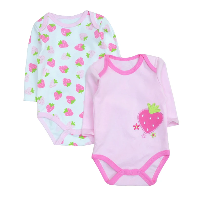 Комбинезоны для новорожденных одежда мальчиков и девочек 2 шт./лот 2018 хлопок с