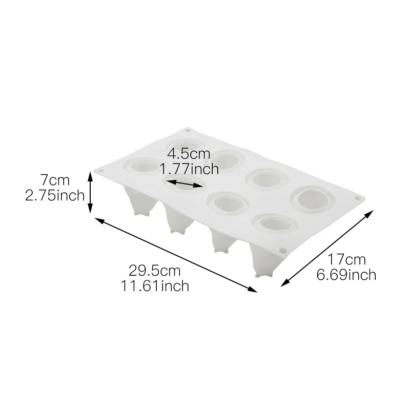 FILBAKE 1 шт. 8 отверстий силиконовые формы для тортов груша Форма пресс форм выпечки
