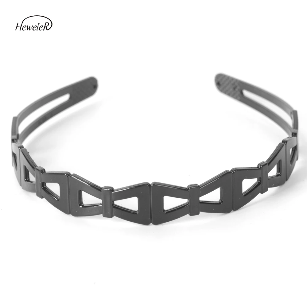 

Fashion Women Wide Plastic Hair Hoop Headband Hair Band Clip Girl Hollow Hair Tools